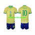 Camisola Brasil PELE 10 Criança Equipamento Primeiro 2024 Manga Curta